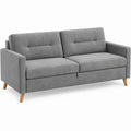 Sofá-cama de 2 Lugares em Poliéster Cinzento 145 x 85 x 85 cm