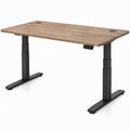 Secretária Elétrica com Altura Ajustável 140 x 70 x 72-120 cm Carvalho e Preto