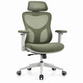 Cadeira Giratória Ergonómica em Malha Verde-oliva 64 x 64 x 118-128 cm