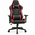 Cadeira Gaming Ergonómica Reclinável em PU Preto e Vermelho 65 x 65 x 122-132 cm